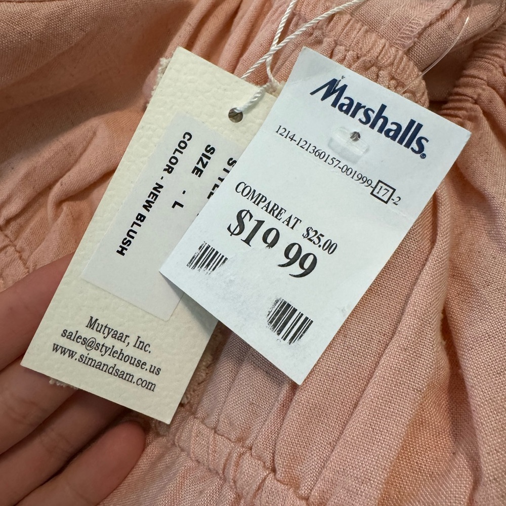 Peach / Light Coral midi dress - Picture 5 of 5